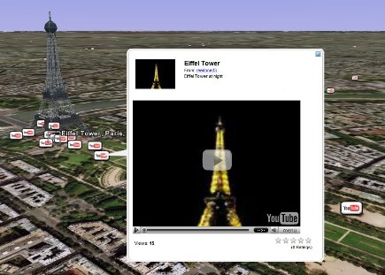 Ver vídeos de YouTube desde Google Earth