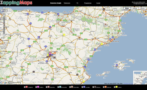ZappingMaps. Ver televisión por internet desde un mapa mundi ZappingMaps. Ver televisión por internet desde un mapa mundi
